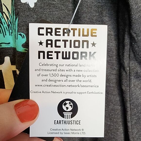 6X 30W Torrid Grey Yosemite California Cold Shoulder Tee Mushroom Hippie Nature - Picture 7 of 9